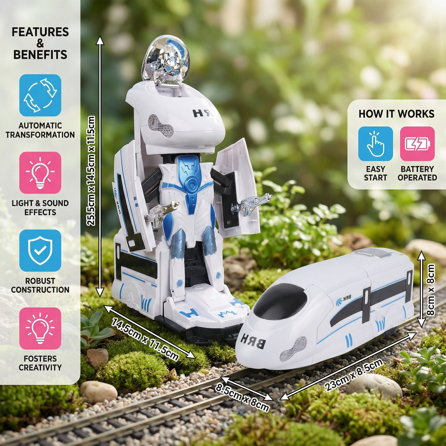 Transforming Robot Train Toy