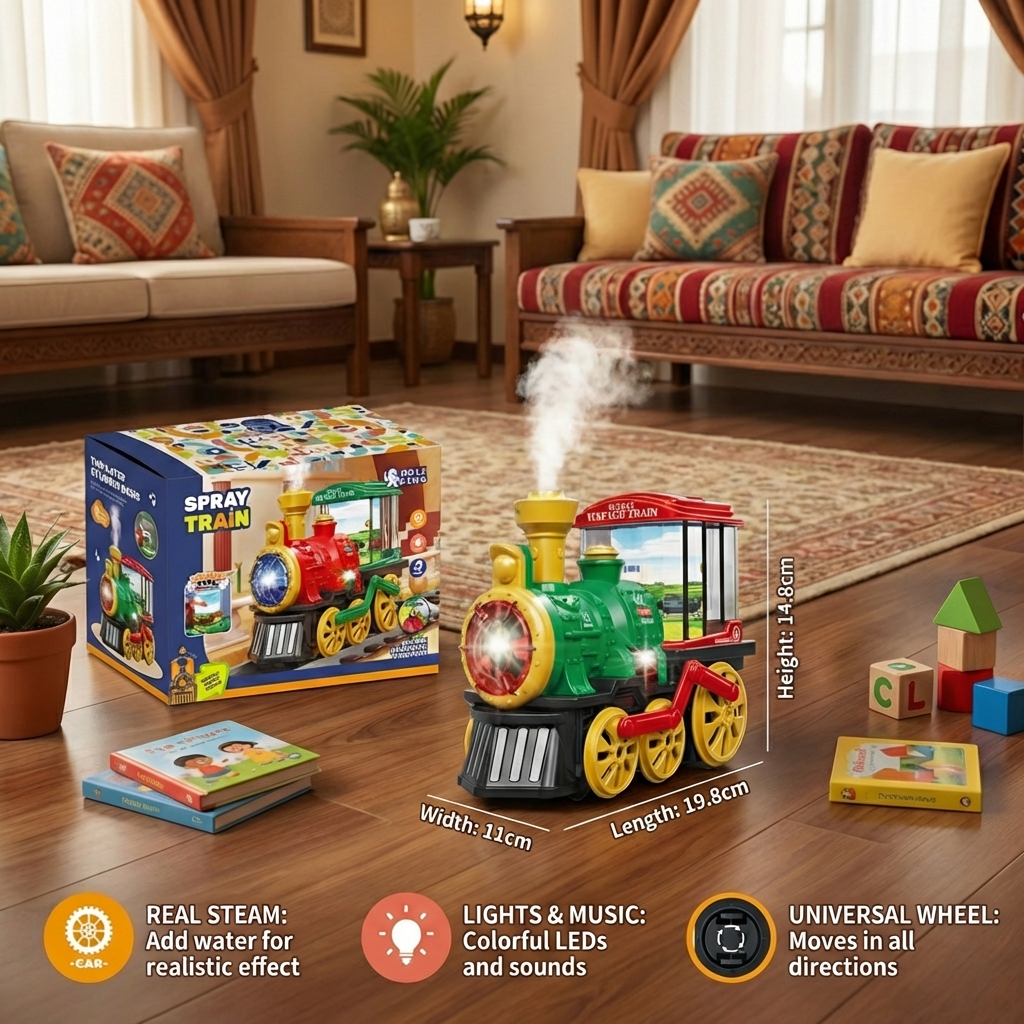 Intelligent Children's Steam Train with Real Steam