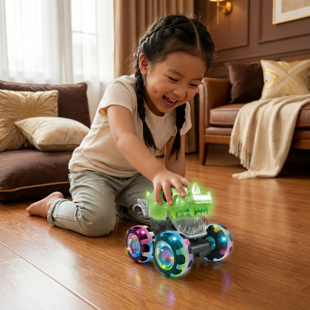 Light-Up Monster Truck Toy Cars