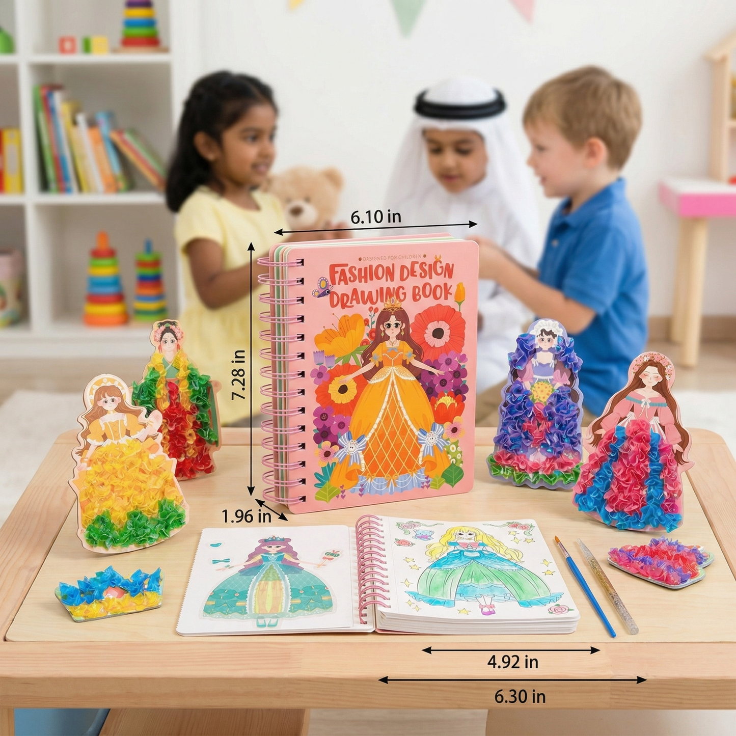 Princesses Coloring and Craft Book