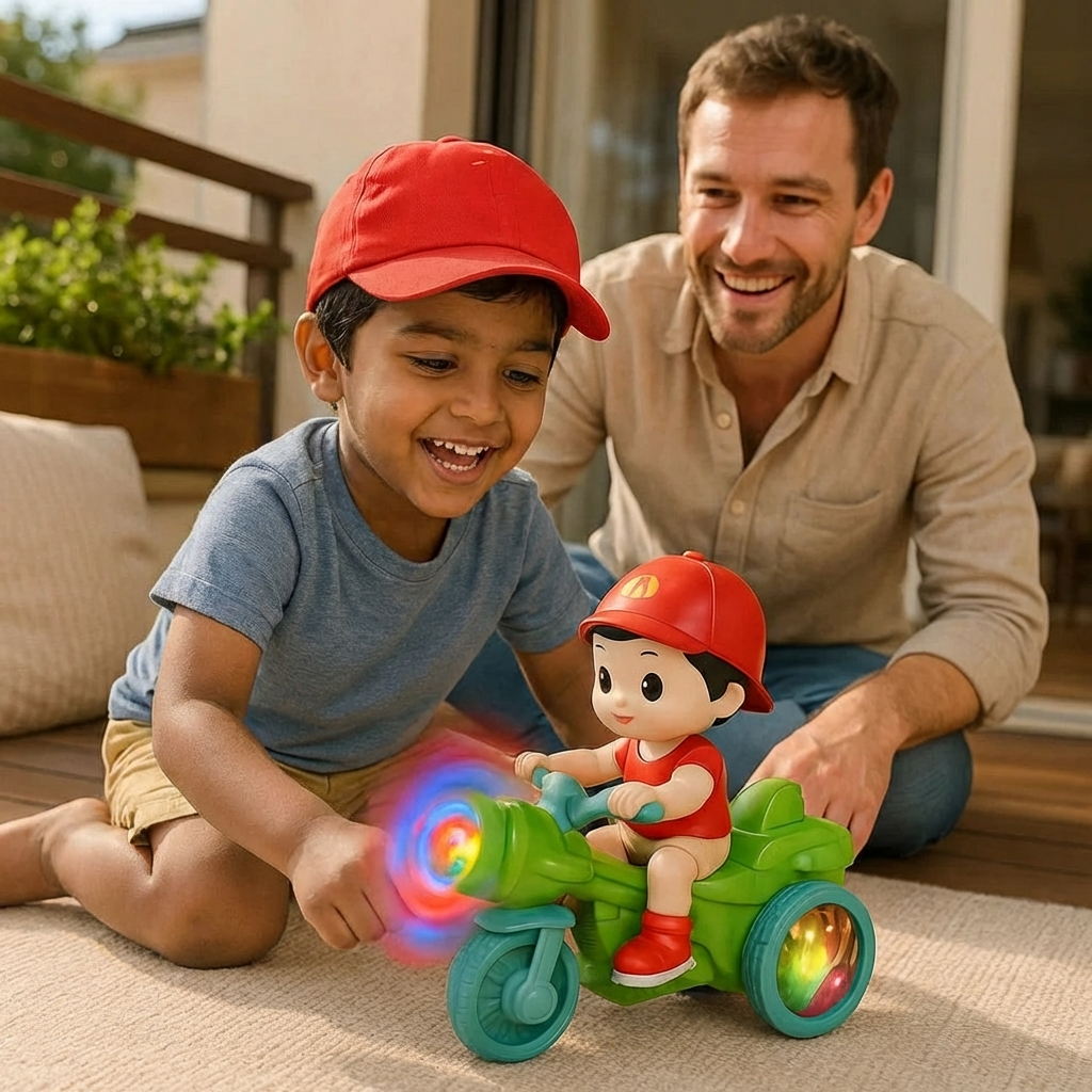 Glowing Music Kids Stunt Scooter Toy