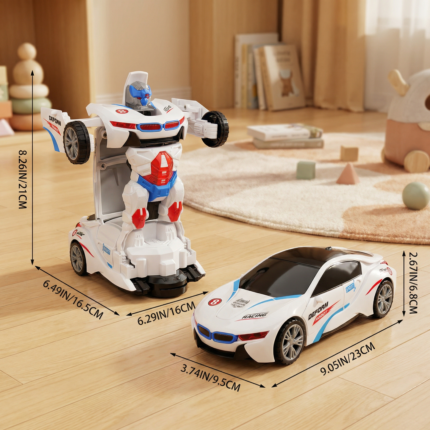 Transformable Race Car Toy