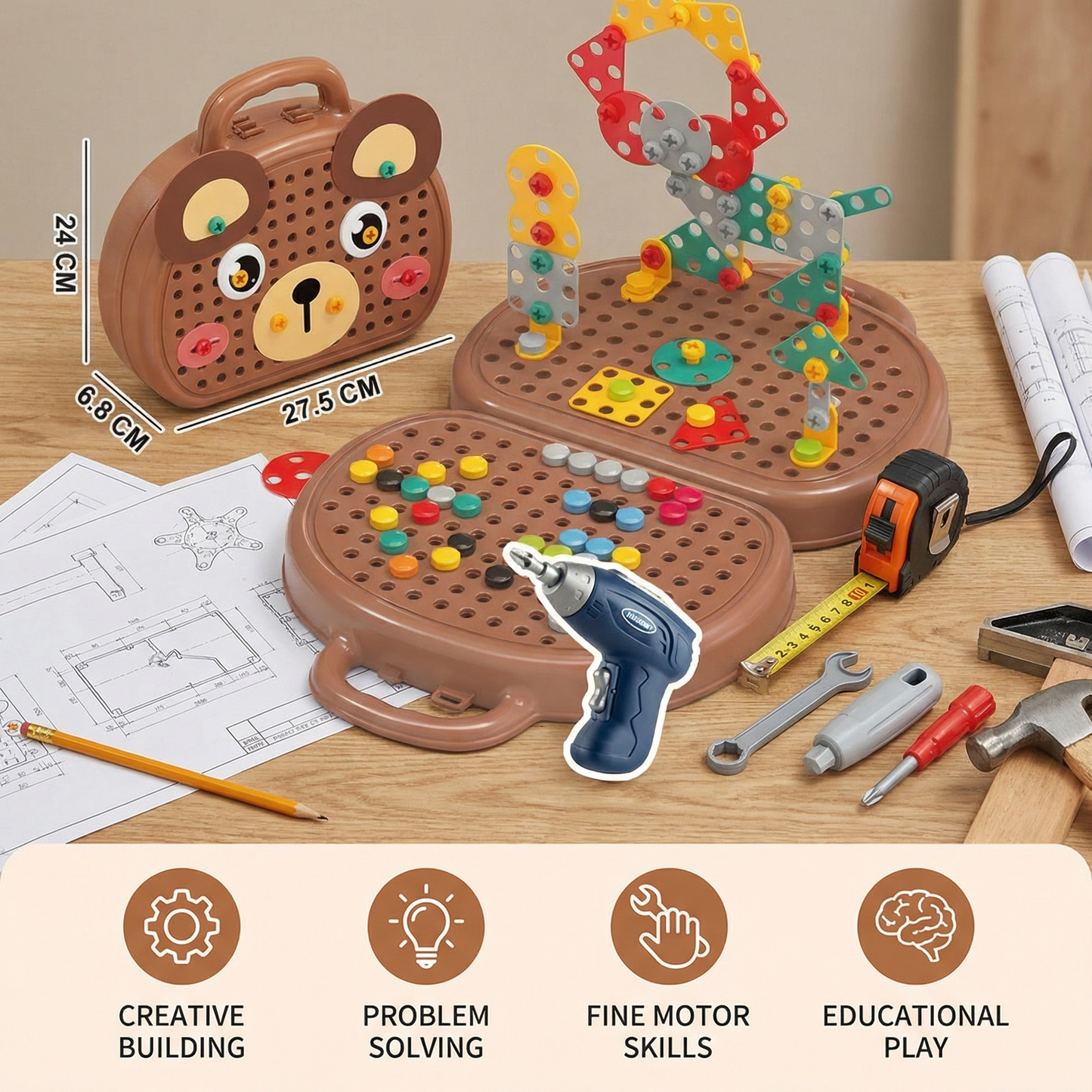 Bear Box For Little Craftsmen