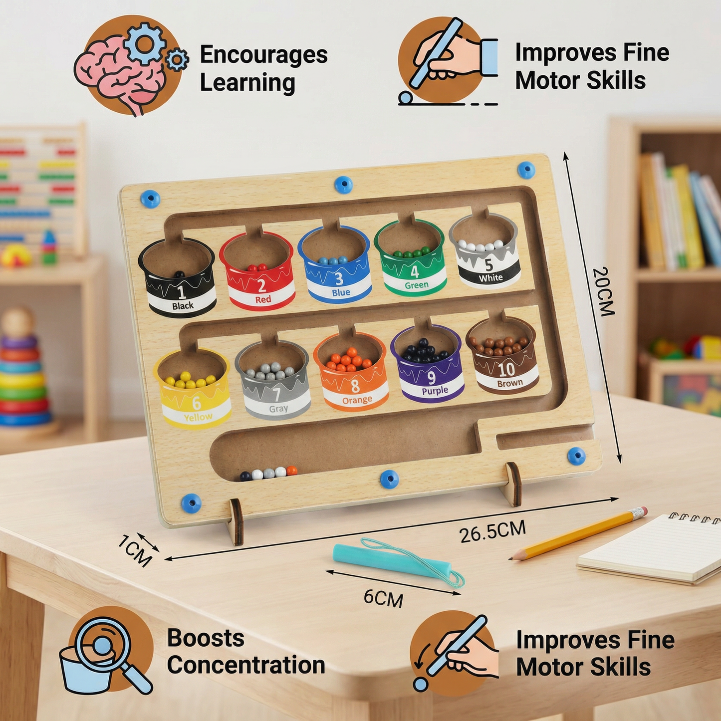 Montessori Magnetic Maze