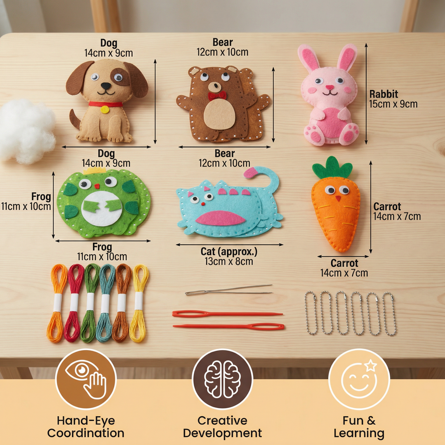 Safe Felt Animal Sewing Kit