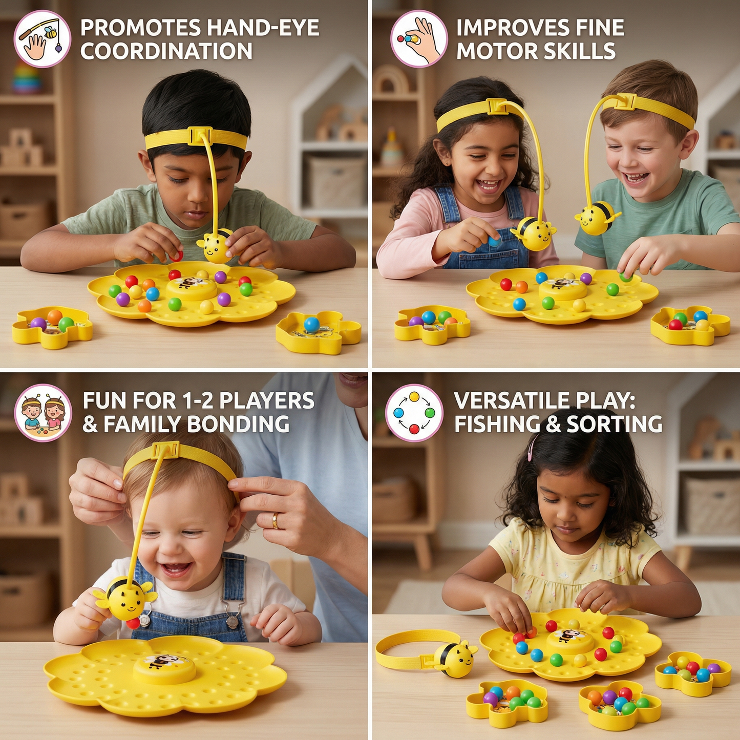 Bee Beads Fishing Adventure Game