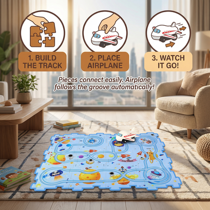 Puzzle Track Building Race