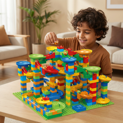 Ball Track Made of Blocks