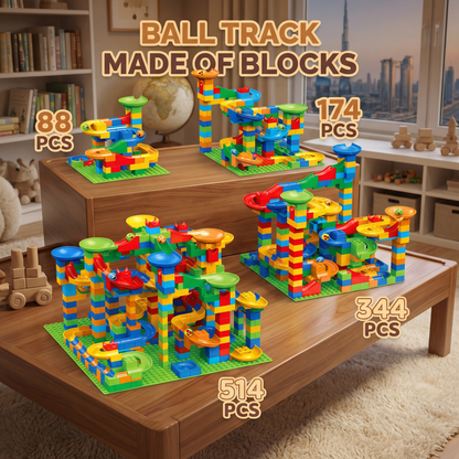 Ball Track Made of Blocks