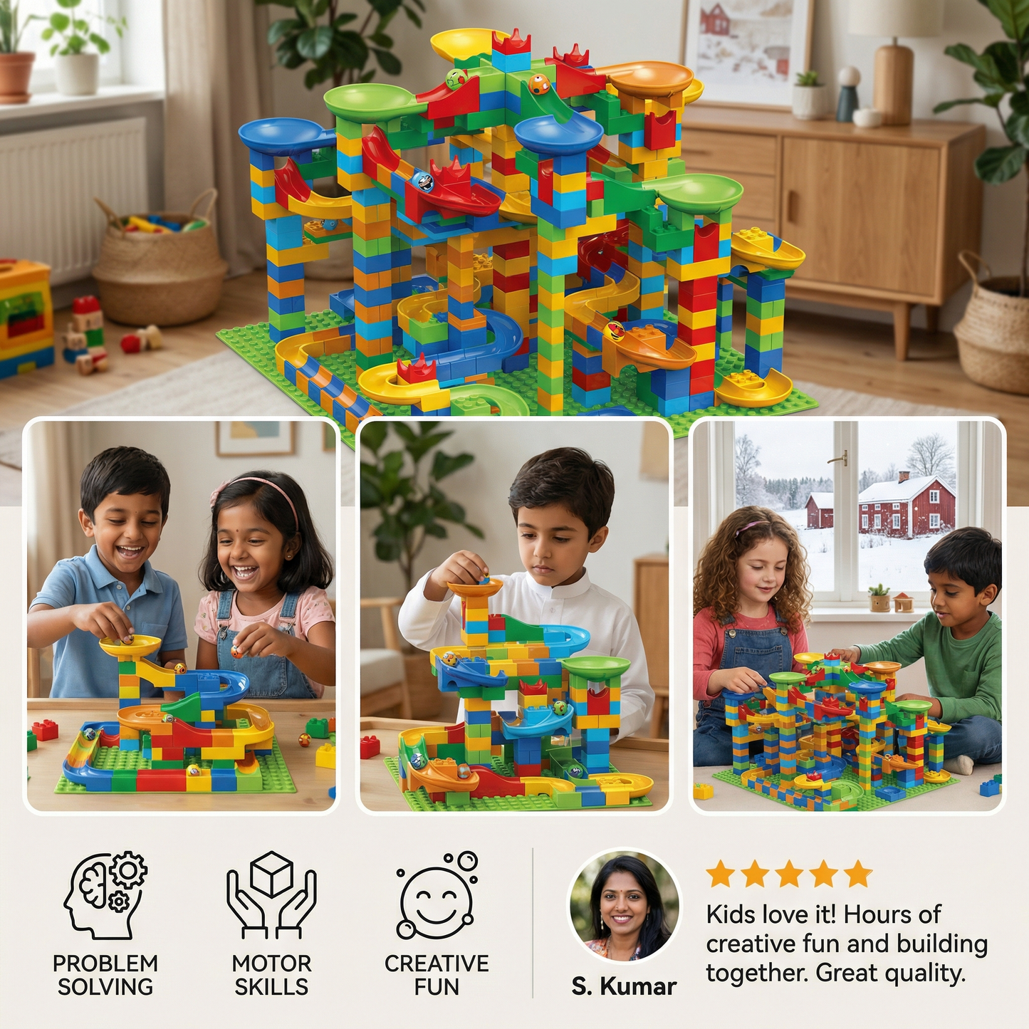 Ball Track Made of Blocks
