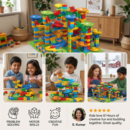 Ball Track Made of Blocks
