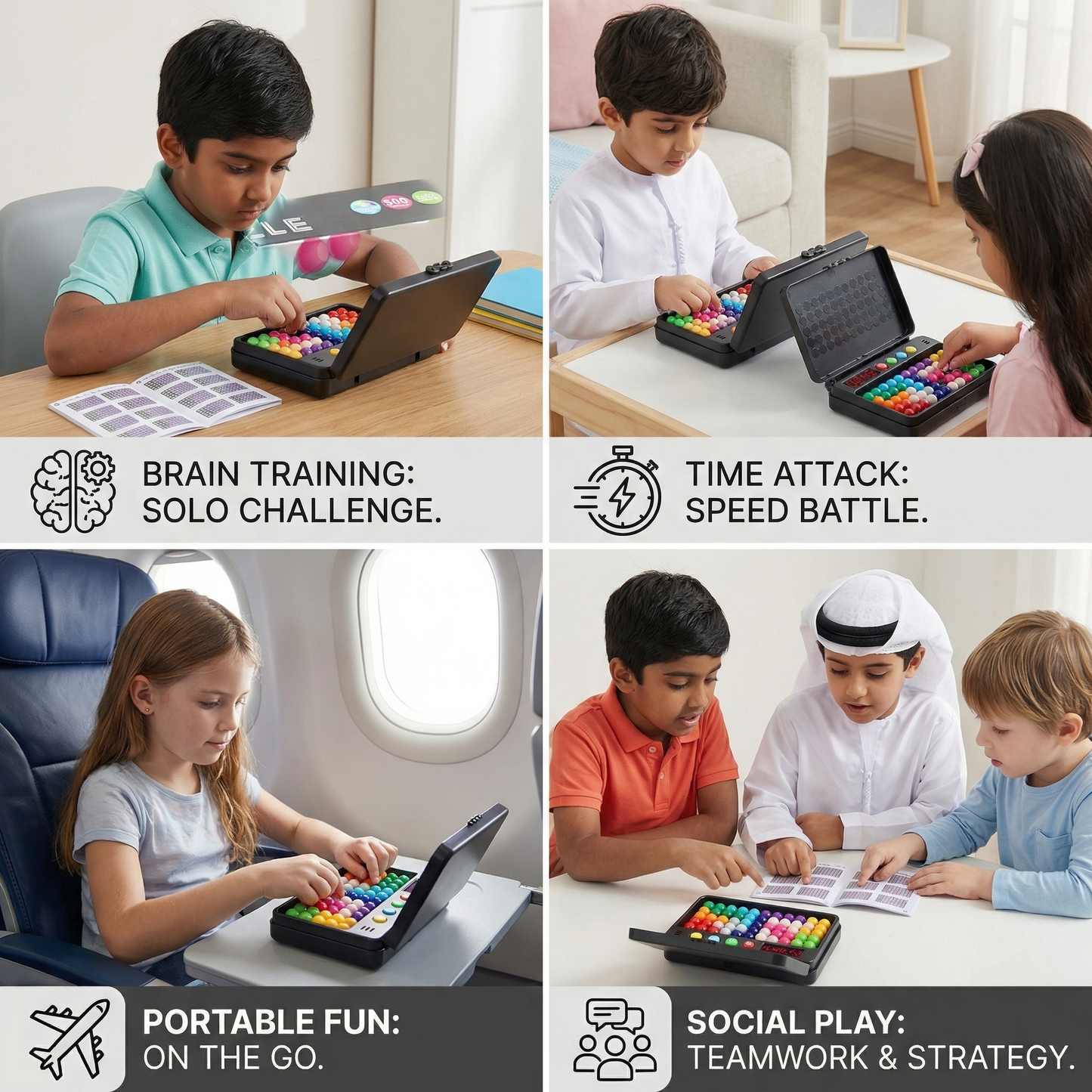 Logic Puzzle Game for Children – 500 Puzzles With Timer