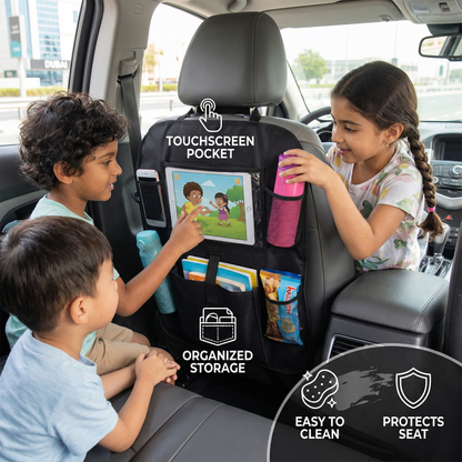 Car Seat Protector and Organizer for Kids