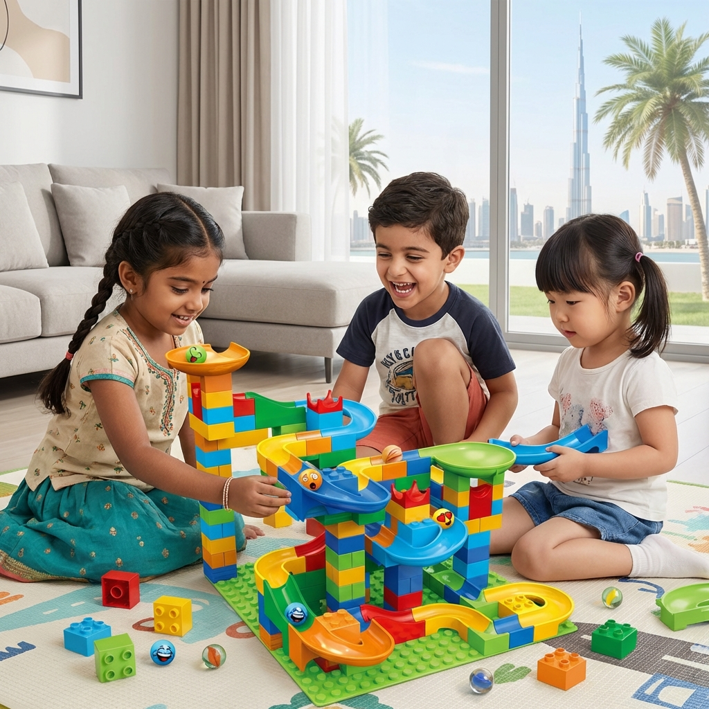 Ball Track Made of Blocks