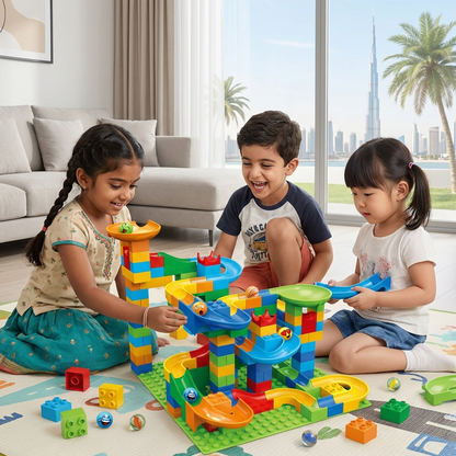 Ball Track Made of Blocks