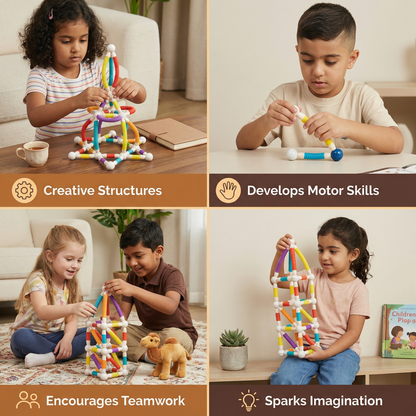 Montessori Mouldable Magnetic Building Blocks