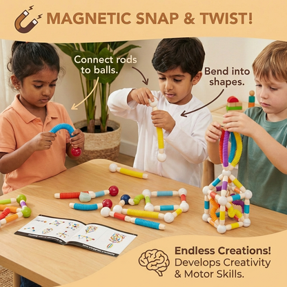 Montessori Mouldable Magnetic Building Blocks