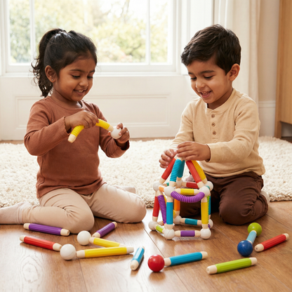 Montessori Mouldable Magnetic Building Blocks