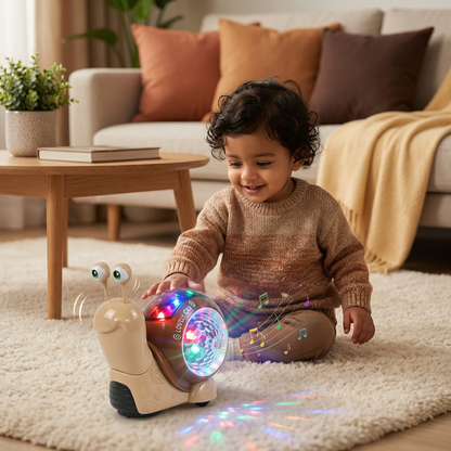 Glowing and Music-Playing Snail Crawling Toy