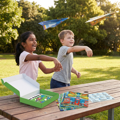 Paper Airplane Building Set with Instructions