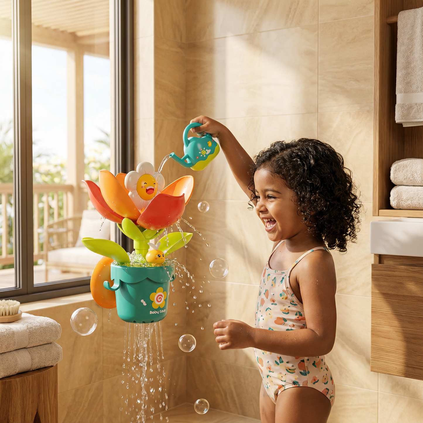 Flower Fun Bath Toy with Watering Can