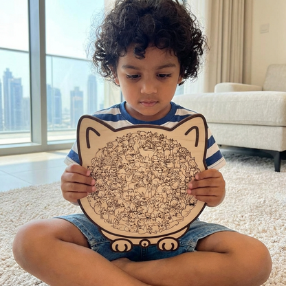 Wooden Cat Puzzle