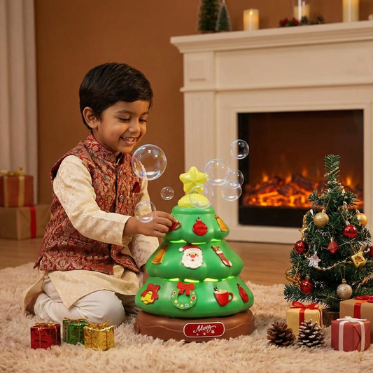 Music Bubble Christmas Tree with Stickers for Decorating