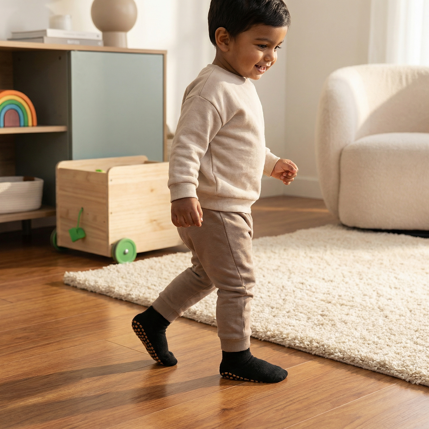 Safe Non-Slip Socks Shoes for Children