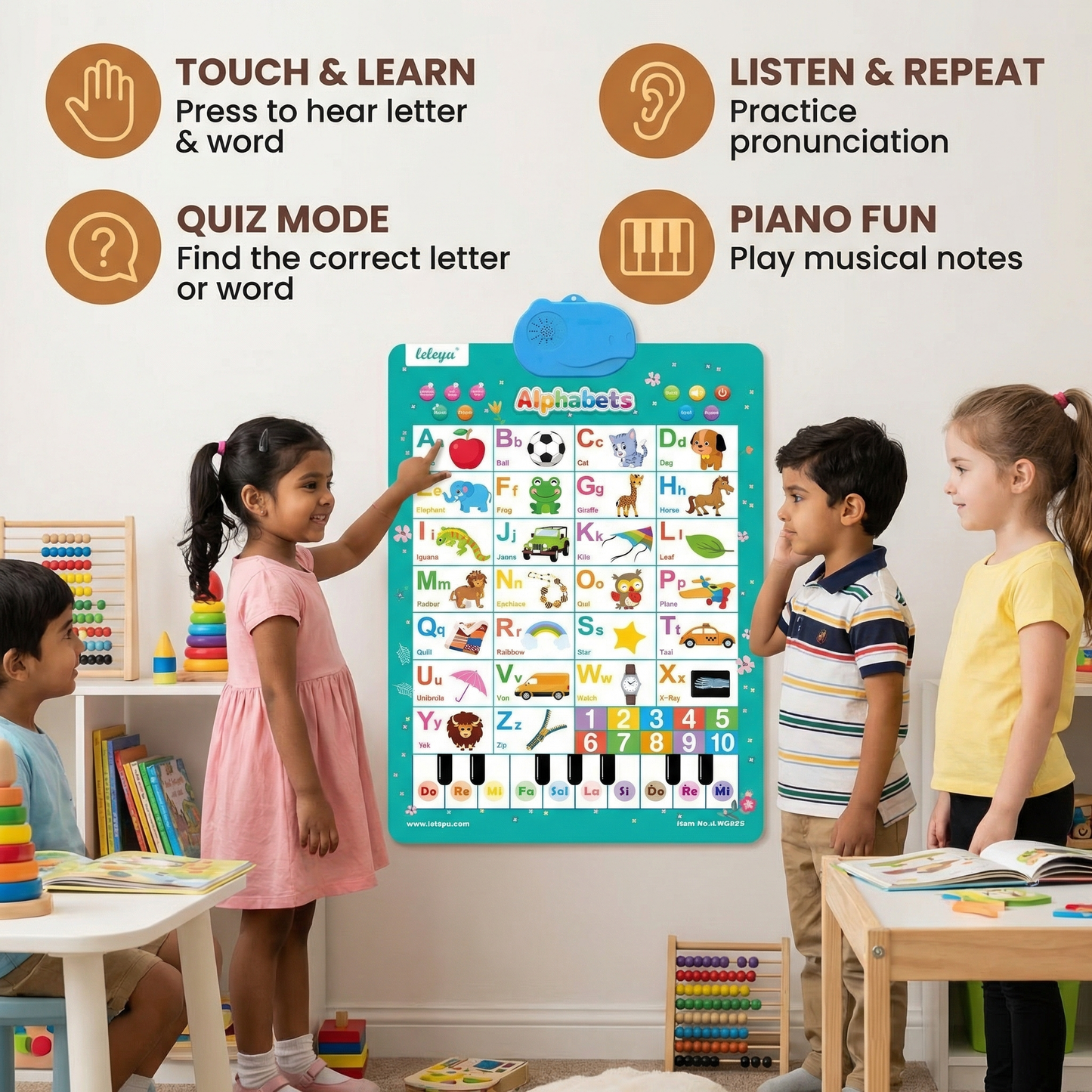 Talking English Learning Board for Kids