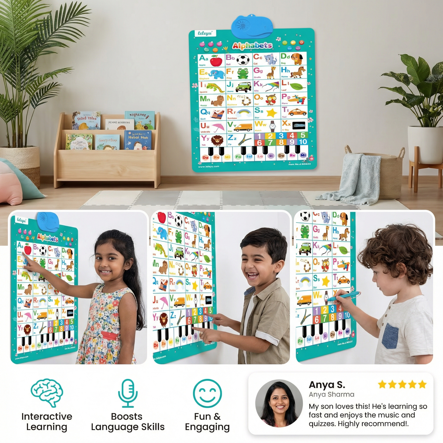 Talking English Learning Board for Kids