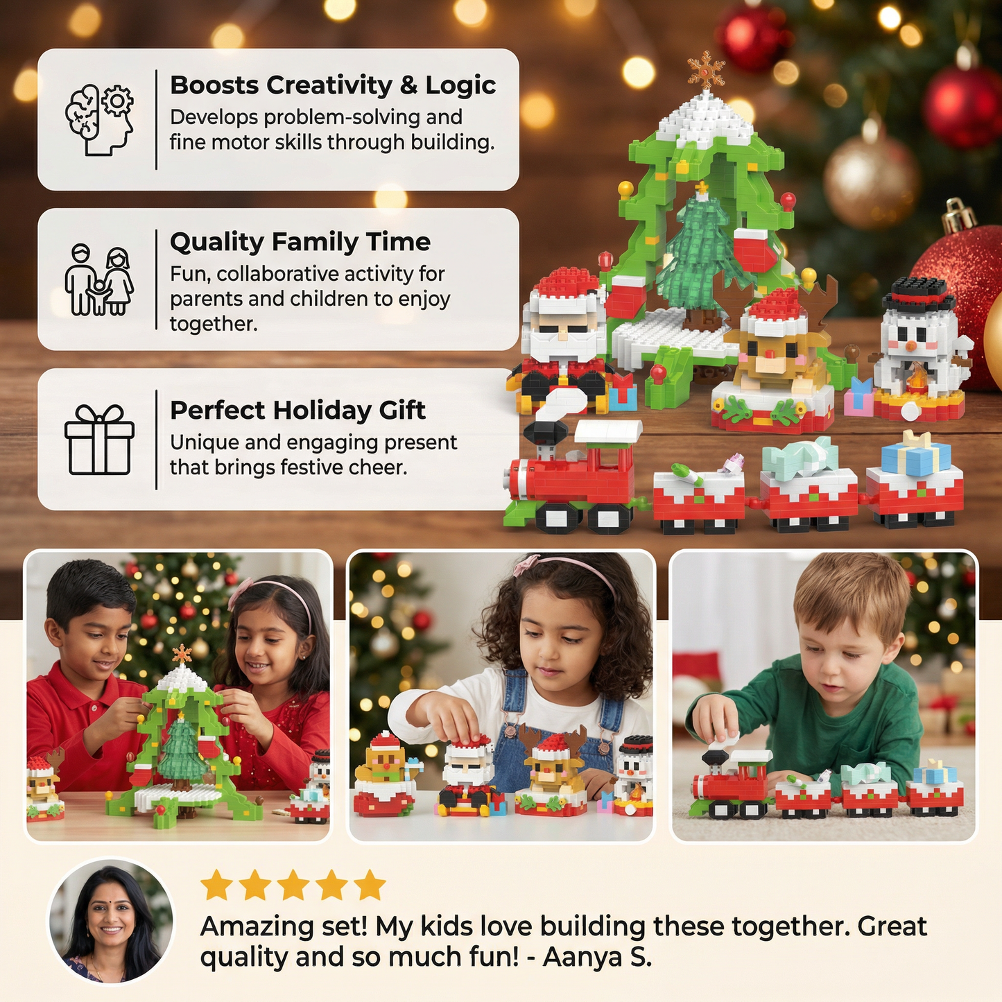 Creative Building Block Christmas Figures – Fun for the Whole Family