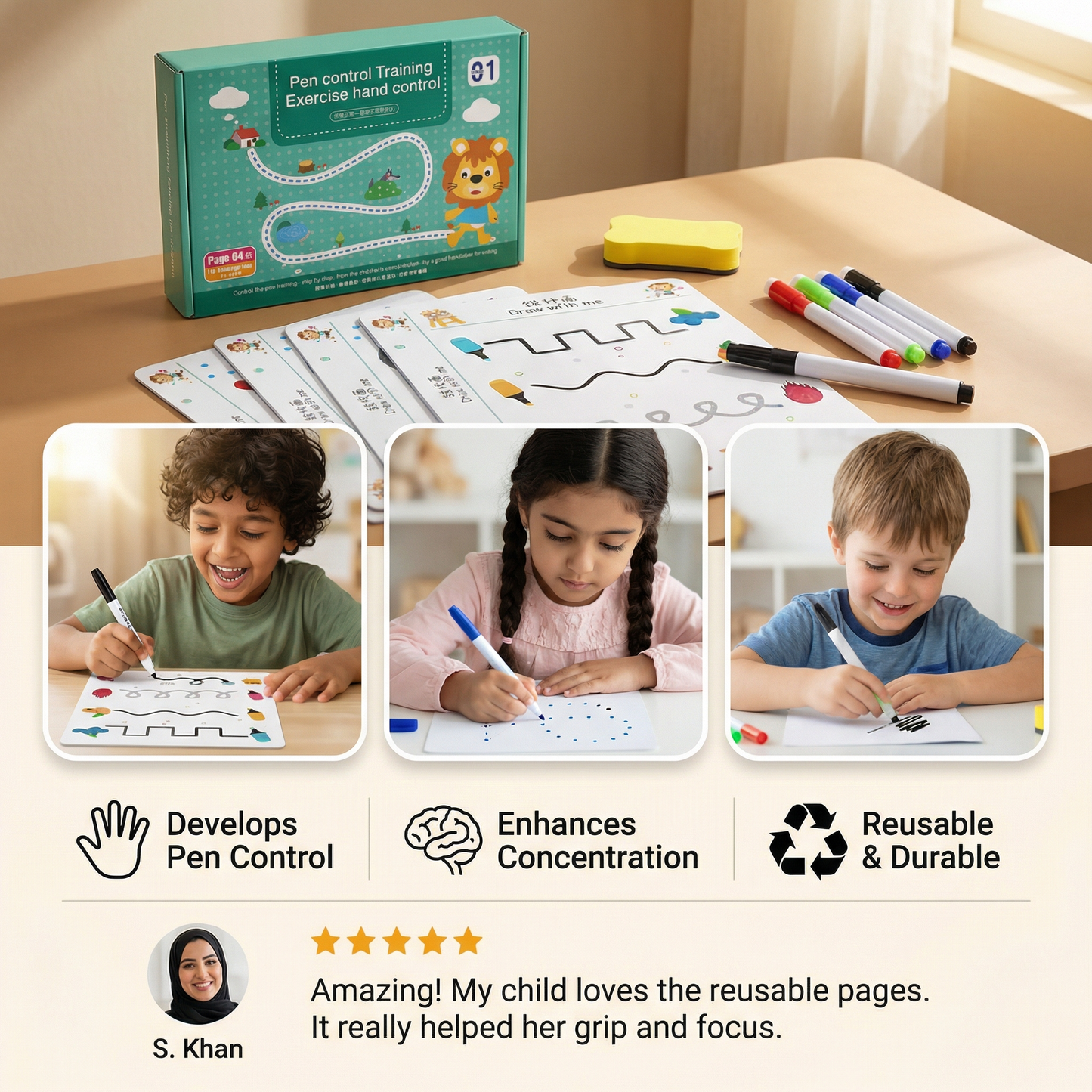 Magic Lines - Magical Tracing Workbook Set