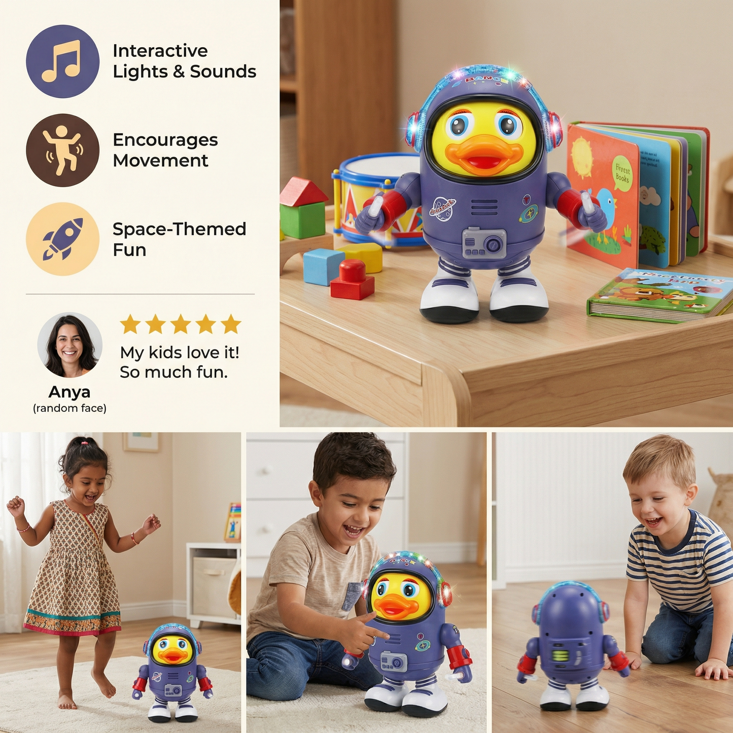 Dancing Astronaut Duck