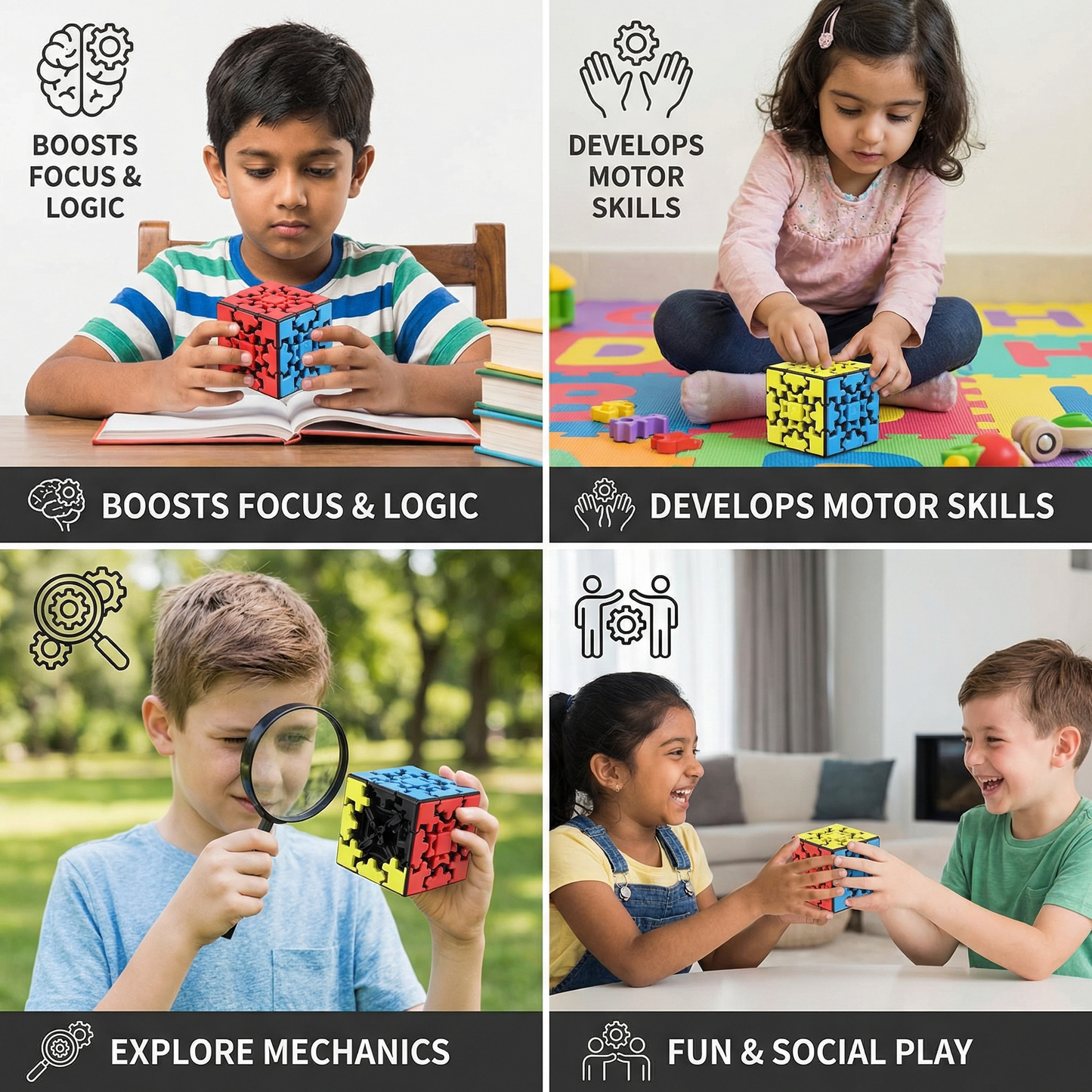 Gear Cube 3×3×3 – Mechanical Logic Game