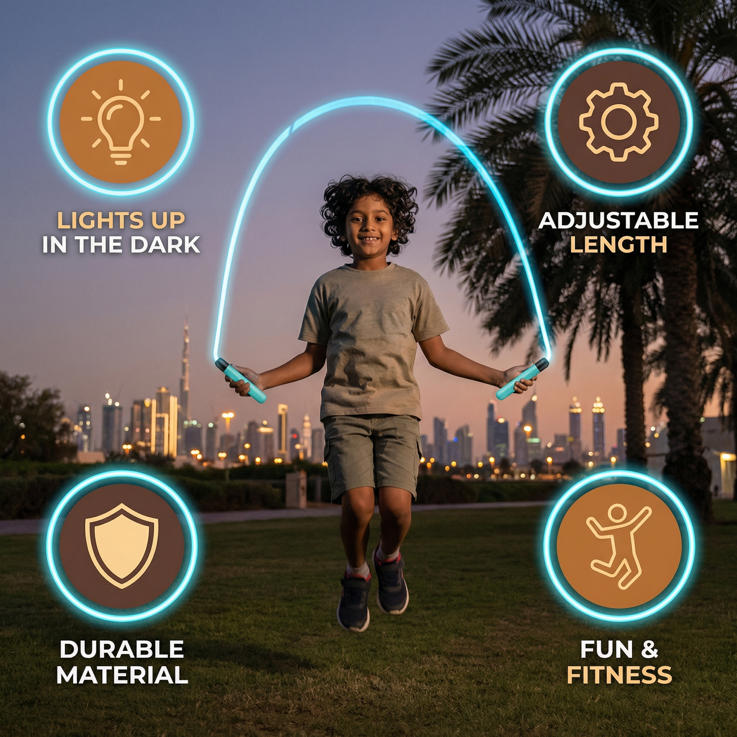 Light-up jump rope