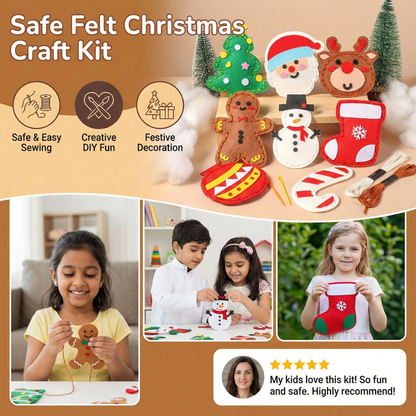 Safe Felt Christmas Craft Kit – DIY Fun for Kids