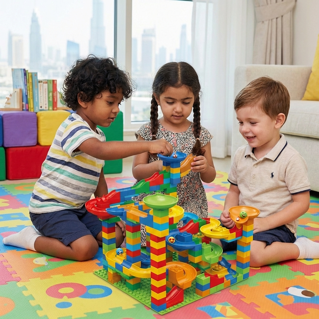 Ball Track Made of Blocks