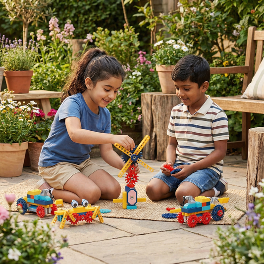 Science and Educational Building Blocks with Motor