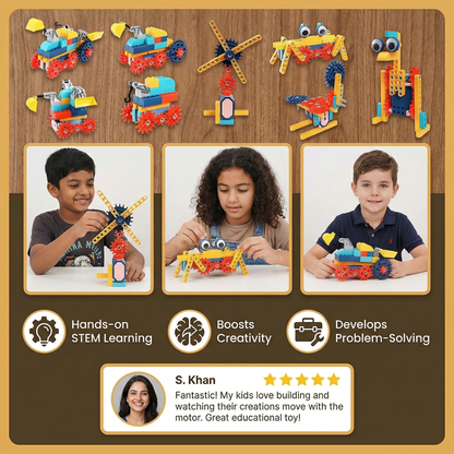 Science and Educational Building Blocks with Motor