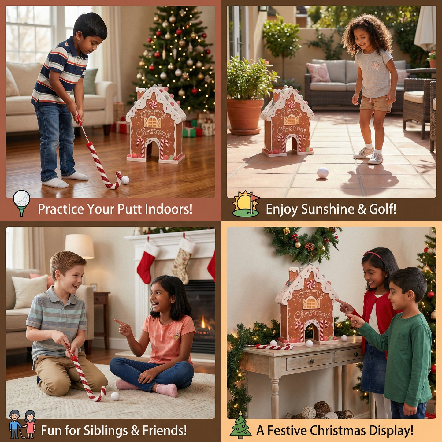 Gingerbread Golf Christmas Toy