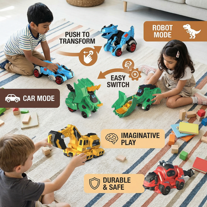 Transforming Dinosaur Cars