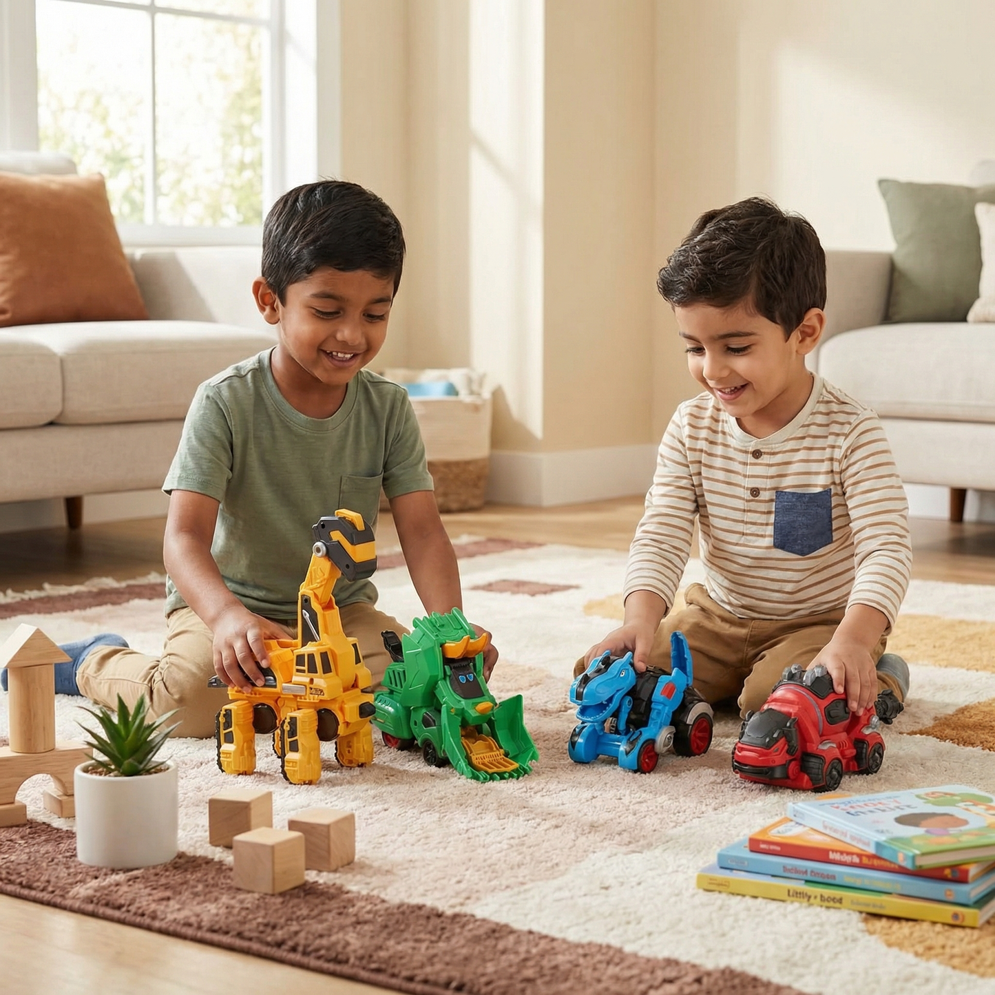 Transforming Dinosaur Cars