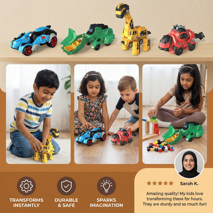 Transforming Dinosaur Cars