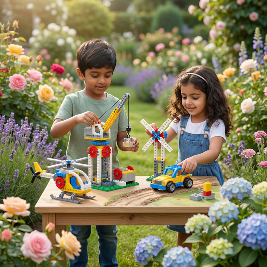 3-in-1 Science and Technology Building Block Playset