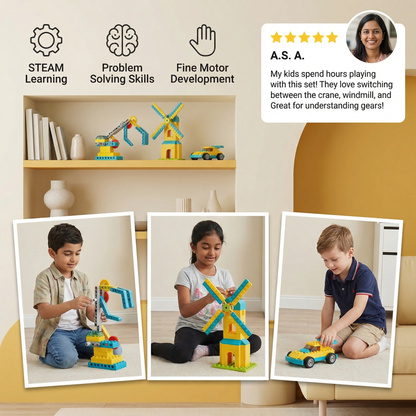 3-in-1 Science and Technology Building Block Playset