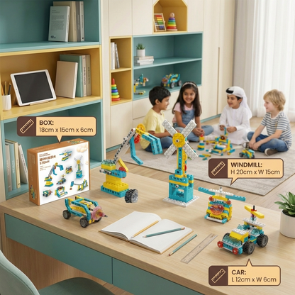 3-in-1 Science and Technology Building Block Playset