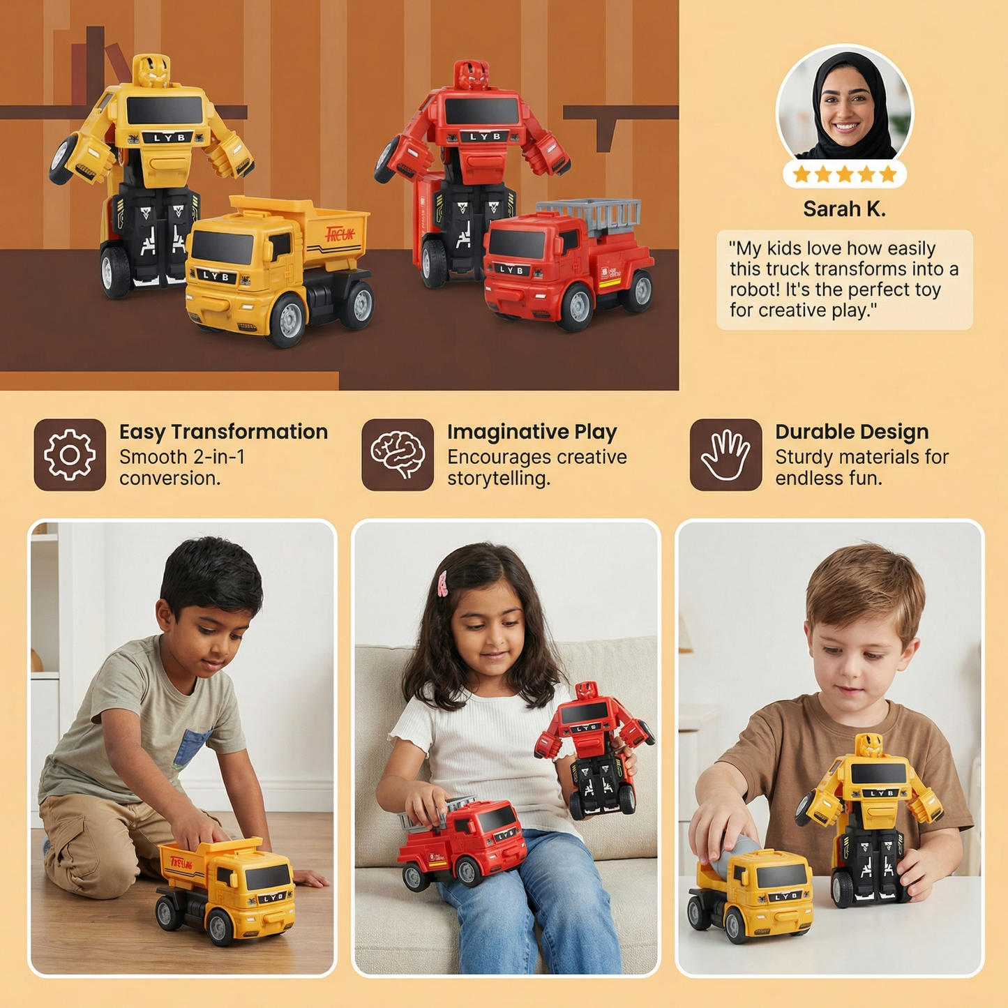 Transformer Truck Children's Toy