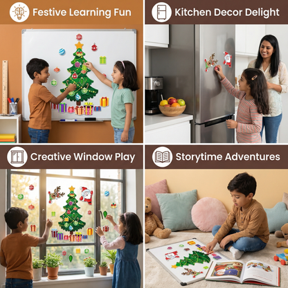 Christmas Montessori Magnetic Sticker Set for DIY Decoration