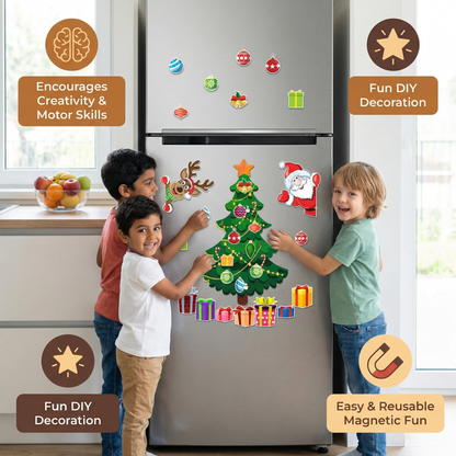 Christmas Montessori Magnetic Sticker Set for DIY Decoration