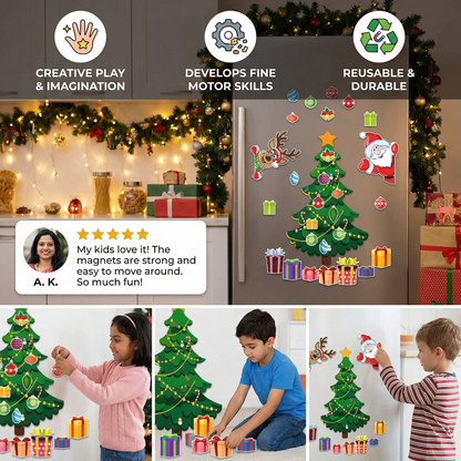 Christmas Montessori Magnetic Sticker Set for DIY Decoration